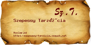 Szepessy Tarzícia névjegykártya